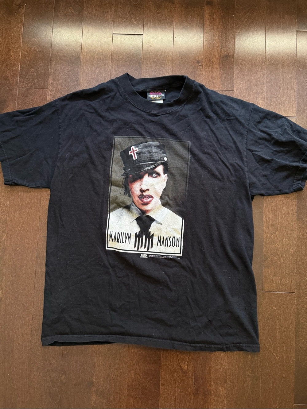Vintage Marilyn Manson 2003 Artimonde Giant Golden Age of Grotesque Band Tee